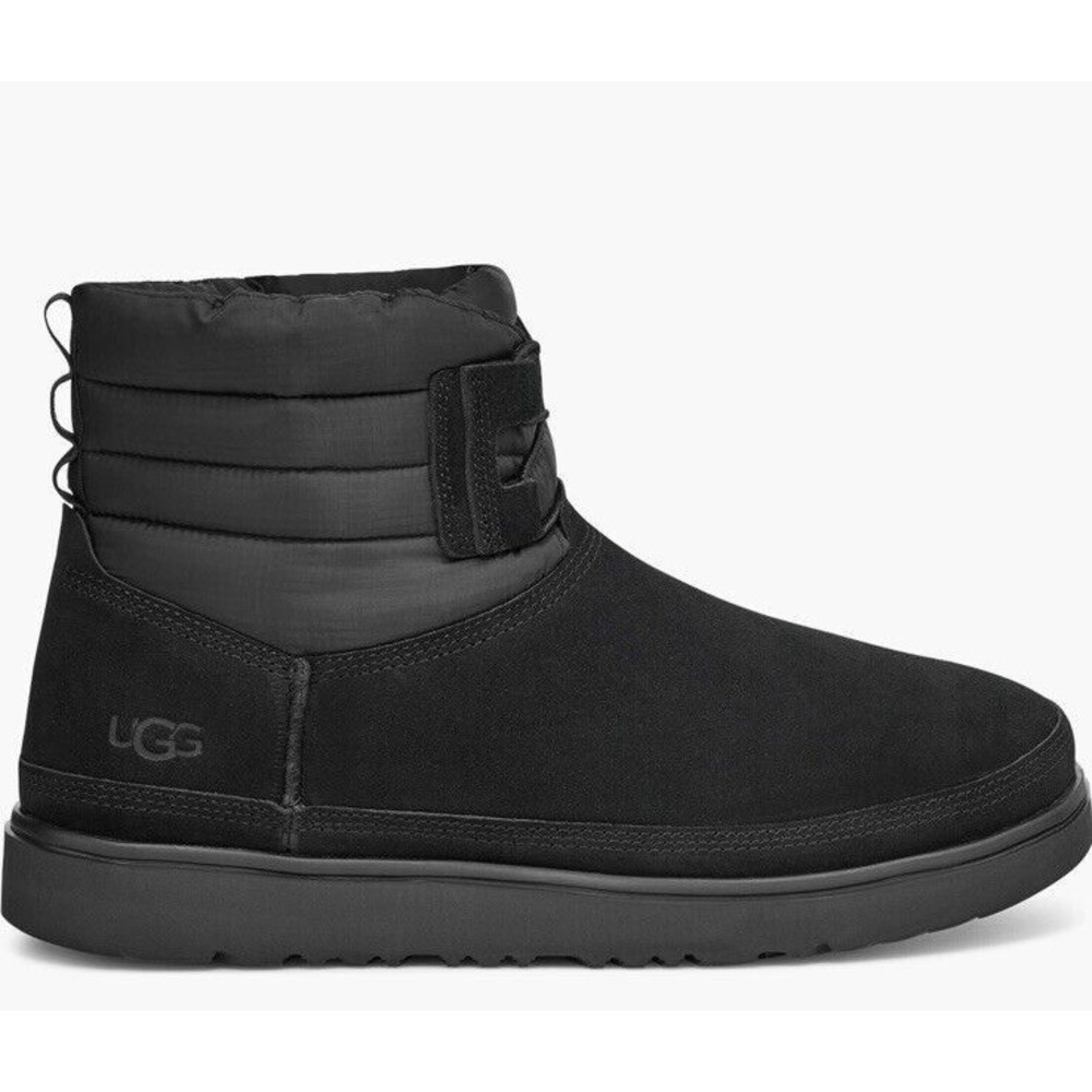 New UGG Classic Mini Ankle Lace-Up Waterproof Winter Boot Men 6 Wome 7.5 Black